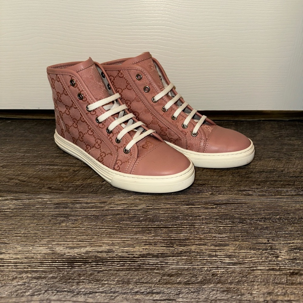 Gucci Pink High-Top Sneakers for Women